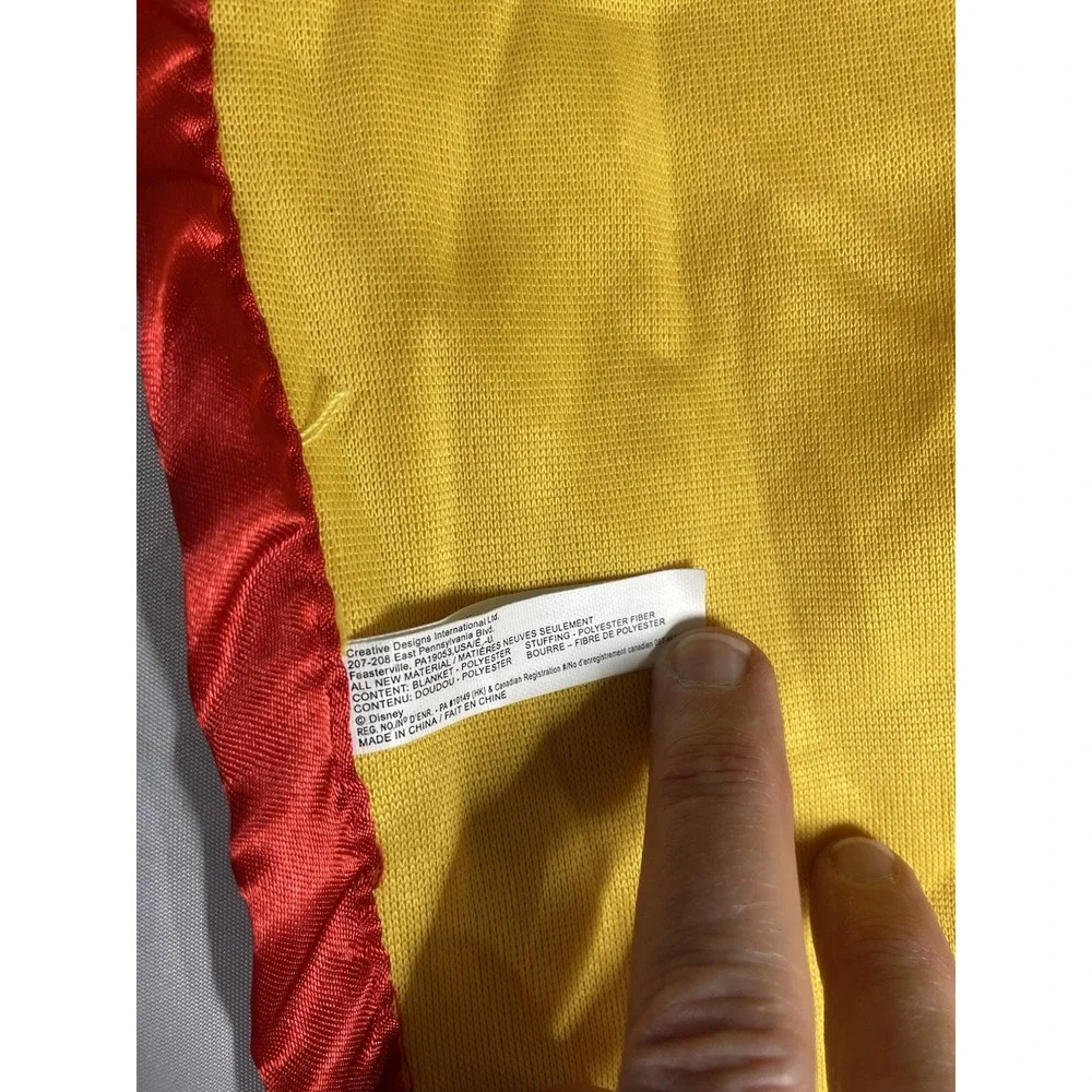 Disney Winnie The Pooh Lovey Security Blanket Yellow Honey Pot Fleece 18